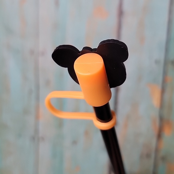 Mickey Mouse Pumpkin Straw Topper - Picture 2 of 5
